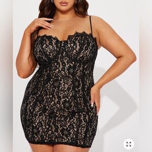 All In Love Lace Mini Dress - Black
1X